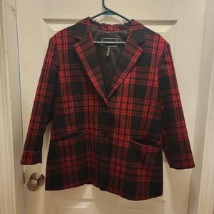 Vintage Le Chateau plaid blazer